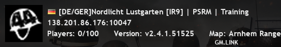 [DE/GER]Nordlicht Lustgarten [IR9] | PSRM | Training