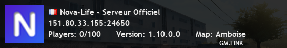 Nova-Life - Serveur Officiel