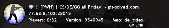 !! [PWH] | CS/DE/GG all Friday! - gis-solved.com