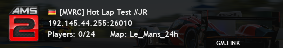 [MVRC] Hot Lap Test #JR