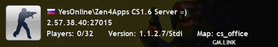 YesOnline\Zen4Apps CS1.6 Server =)