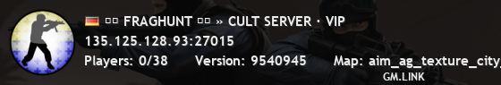 ▰▱ FRAGHUNT ▱▰ » CULT SERVER · VIP