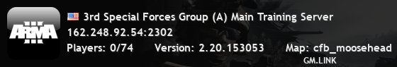 3rd Special Forces Group (A) Main Training Server