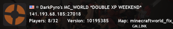 ★ DarkPyro's MC_WORLD *DOUBLE XP WEEKEND*