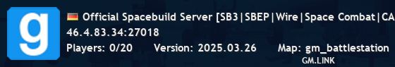 Official Spacebuild Server [SB3|SBEP|Wire|Space Combat|CAP]