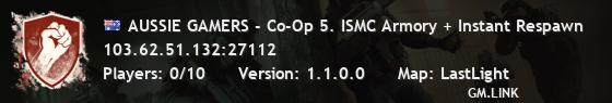 AUSSIE GAMERS - Co-Op 5. ISMC Armory + Instant Respawn