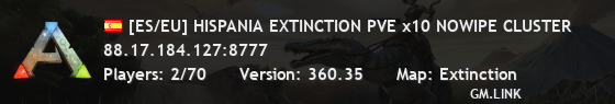 [ES/EU] HISPANIA EXTINCTION PVE x10 NOWIPE CLUSTER