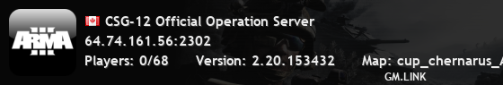 CSG-12 Official Operation Server