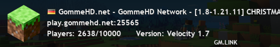 GommeHD.net - GommeHD Network - [1.8-1.21.11] CHRISTMAS EVENT + TTT UPDATE