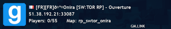 [FR][FR]🪐Onira [SW:TOR RP] - Ouverture