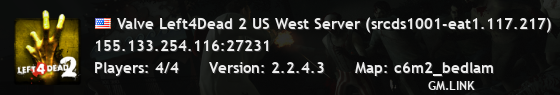 Valve Left4Dead 2 US West Server (srcds1001-eat1.117.217)