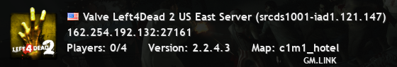 Valve Left4Dead 2 US East Server (srcds1001-iad1.121.147)