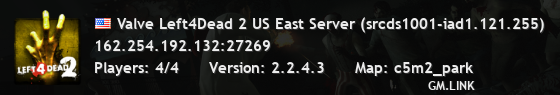 Valve Left4Dead 2 US East Server (srcds1001-iad1.121.255)