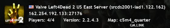 Valve Left4Dead 2 US East Server (srcds2001-iad1.122.162)