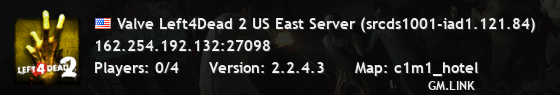 Valve Left4Dead 2 US East Server (srcds1001-iad1.121.84)