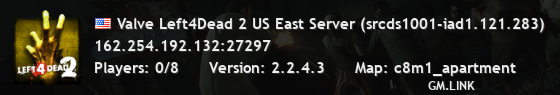 Valve Left4Dead 2 US East Server (srcds1001-iad1.121.283)