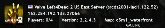 Valve Left4Dead 2 US East Server (srcds2001-iad1.122.52)