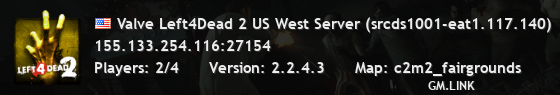 Valve Left4Dead 2 US West Server (srcds1001-eat1.117.140)
