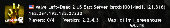 Valve Left4Dead 2 US East Server (srcds1001-iad1.121.316)