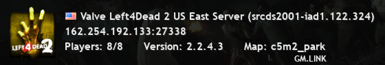Valve Left4Dead 2 US East Server (srcds2001-iad1.122.324)