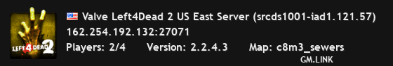 Valve Left4Dead 2 US East Server (srcds1001-iad1.121.57)