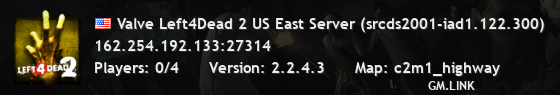 Valve Left4Dead 2 US East Server (srcds2001-iad1.122.300)