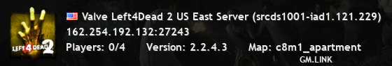 Valve Left4Dead 2 US East Server (srcds1001-iad1.121.229)