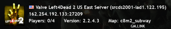 Valve Left4Dead 2 US East Server (srcds2001-iad1.122.195)