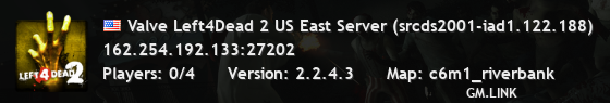 Valve Left4Dead 2 US East Server (srcds2001-iad1.122.188)