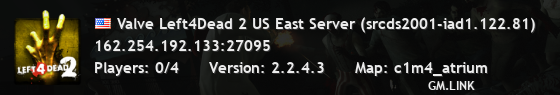 Valve Left4Dead 2 US East Server (srcds2001-iad1.122.81)