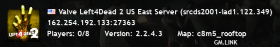 Valve Left4Dead 2 US East Server (srcds2001-iad1.122.349)