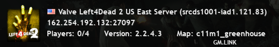 Valve Left4Dead 2 US East Server (srcds1001-iad1.121.83)