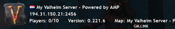 My Valheim Server - Powered by AMP