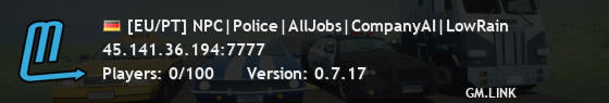[EU/PT] NPC|Police|AllJobs|CompanyAI|LowRain