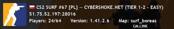 CS2 SURF #67 [PL] — CYBERSHOKE.NET (TIER 1-2 - EASY)