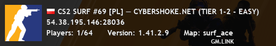 CS2 SURF #69 [PL] — CYBERSHOKE.NET (TIER 1-2 - EASY)