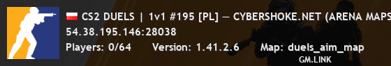 CS2 DUELS | 1v1 #195 [PL] — CYBERSHOKE.NET (ARENA MAPS)