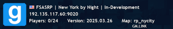 FSASRP | New York by Night | In-Development