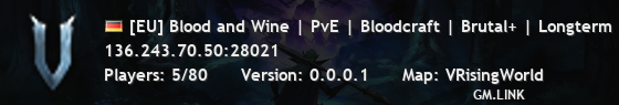 [EU] Blood and Wine | PvE | Bloodcraft | Brutal+ | Longterm |