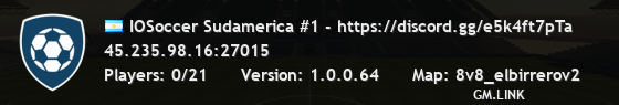 IOSoccer Sudamerica #1 - https://discord.gg/e5k4ft7pTa
