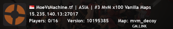 MoeVsMachine.tf | ASIA | #3 MvM x100 Vanilla Maps