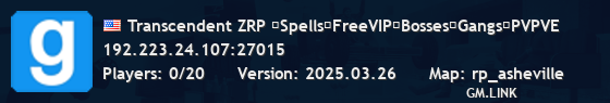 Transcendent ZRP ★Spells★FreeVIP★Bosses★Gangs★PVPVE