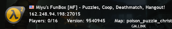 Miyu's FunBox [MF] - Puzzles, Coop, Deathmatch, Hangout!