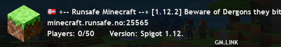 +-- Runsafe Minecraft --+ [1.12.2] Beware of Dergons they bite! discord.runsafe.no