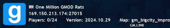 One Million GMOD Rats