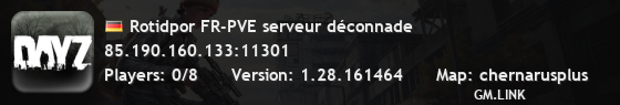 Rotidpor FR-PVE serveur déconnade