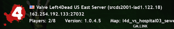Valve Left4Dead US East Server (srcds2001-iad1.122.18)