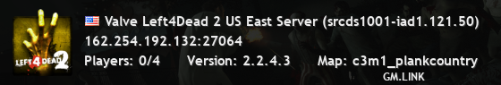 Valve Left4Dead 2 US East Server (srcds1001-iad1.121.50)