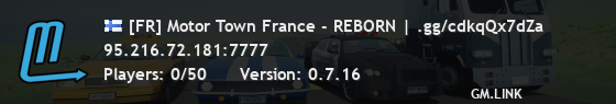 [FR] Motor Town France - REBORN | .gg/cdkqQx7dZa