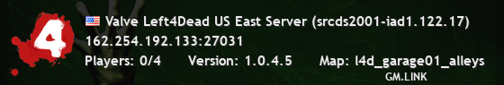 Valve Left4Dead US East Server (srcds2001-iad1.122.17)